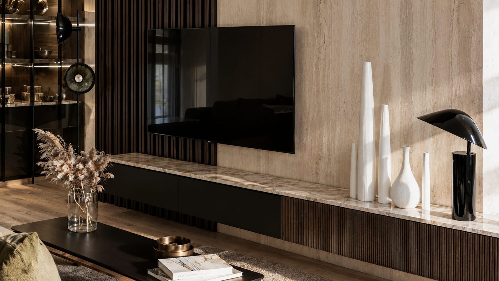 Auguste Mounié — salon, rénovation d'appartement par Créa'Home