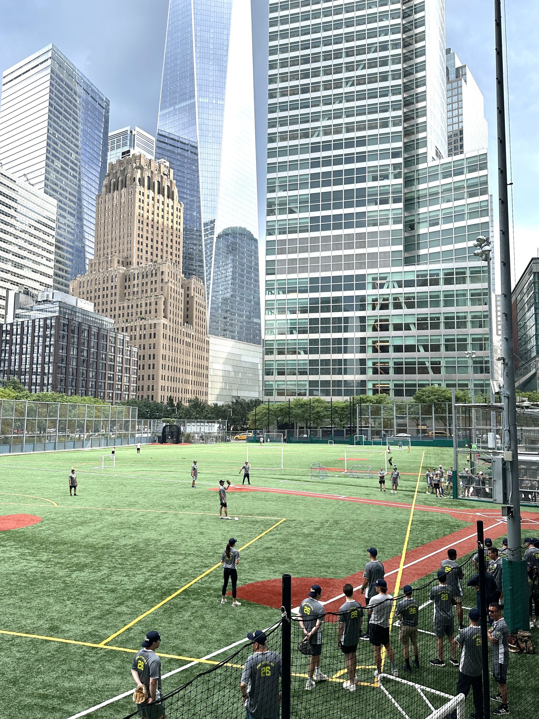 Battery Park softball game
