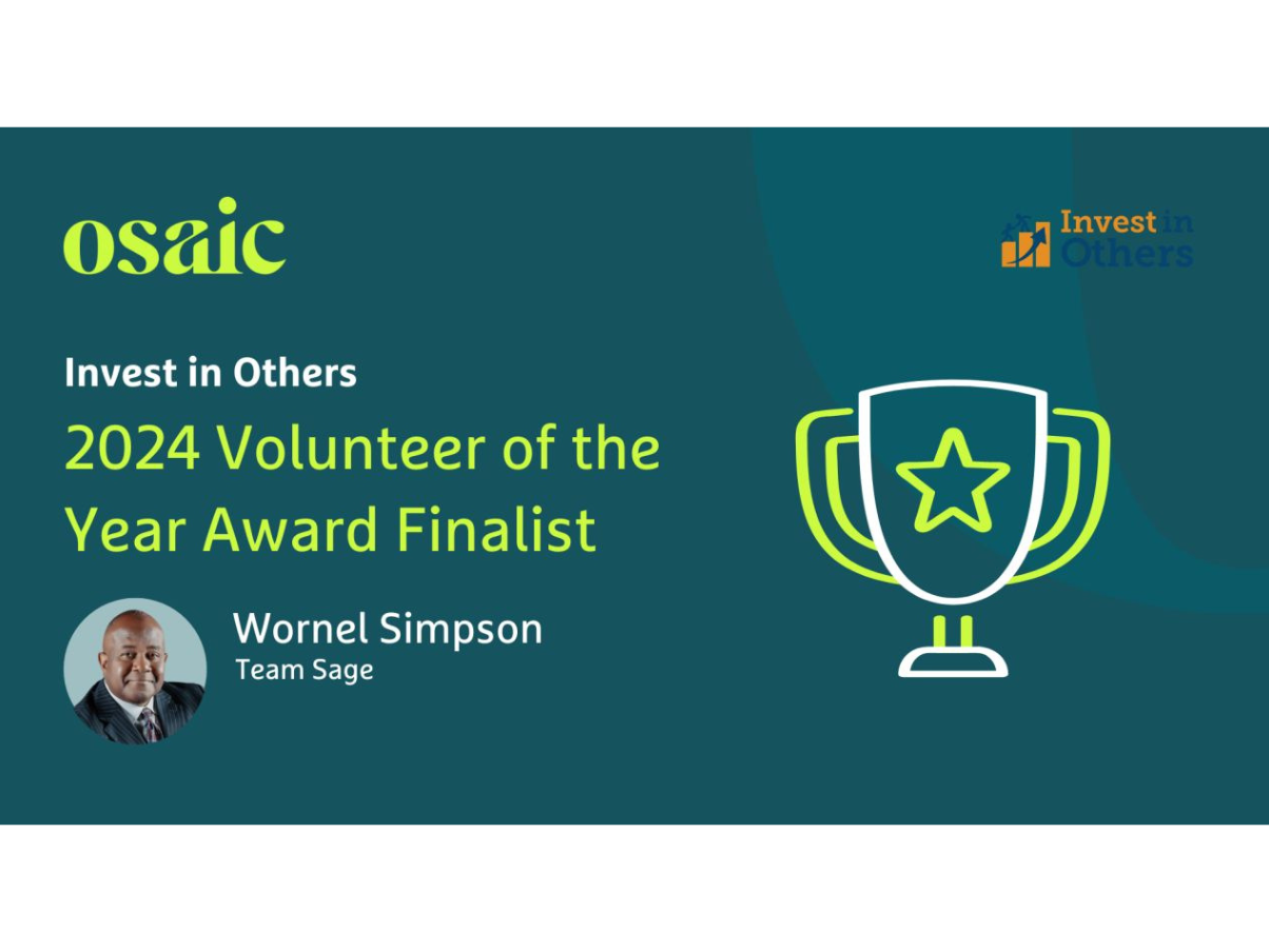 Invest in Others award finalist Wornel Simpson