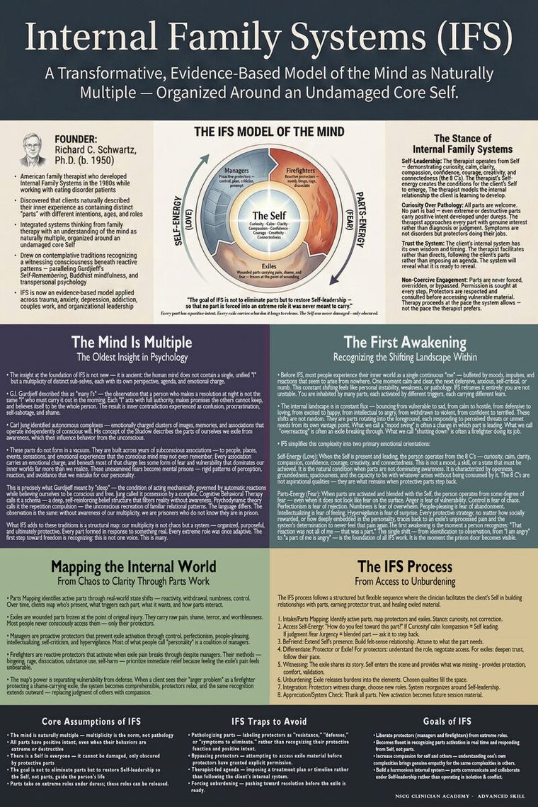 Internal Family Systems (IFS) training poster