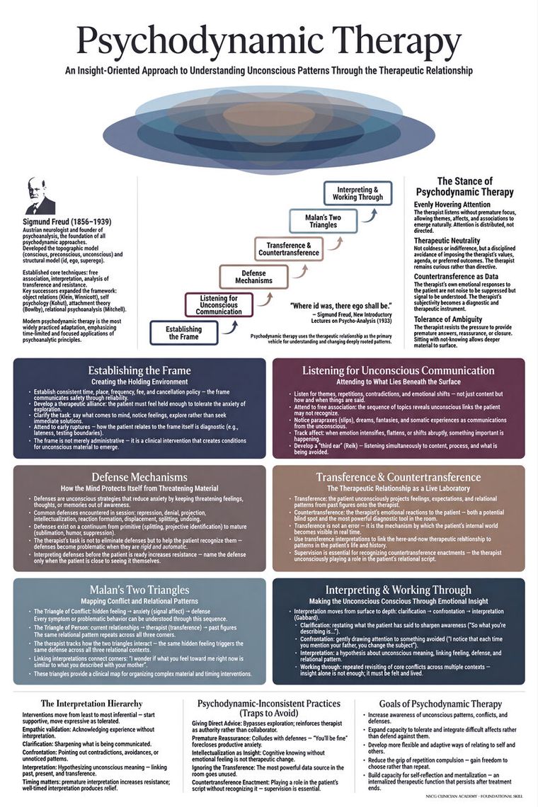 Psychodynamic Therapy training poster