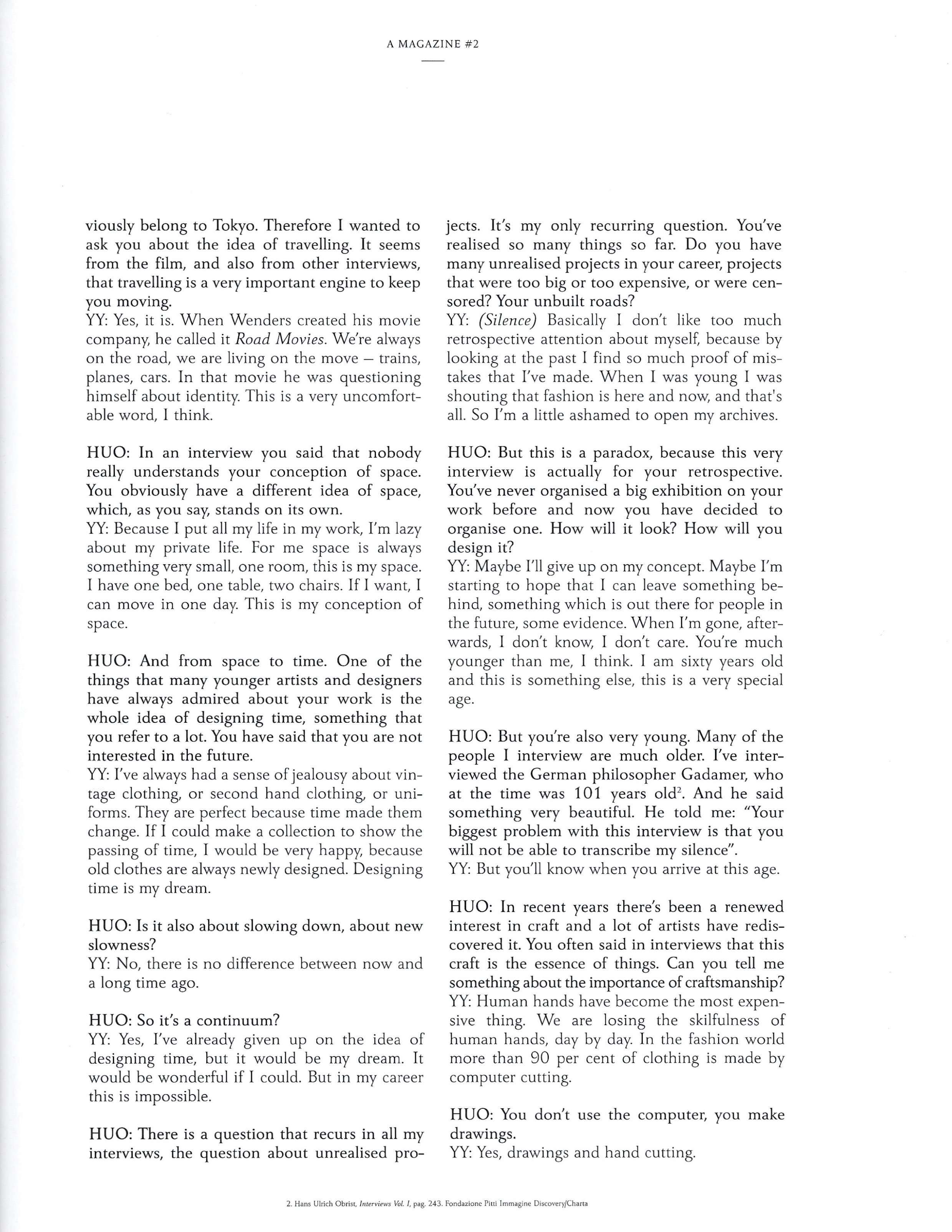 A Magazine Curated by Yohji Yamamoto - Image 25