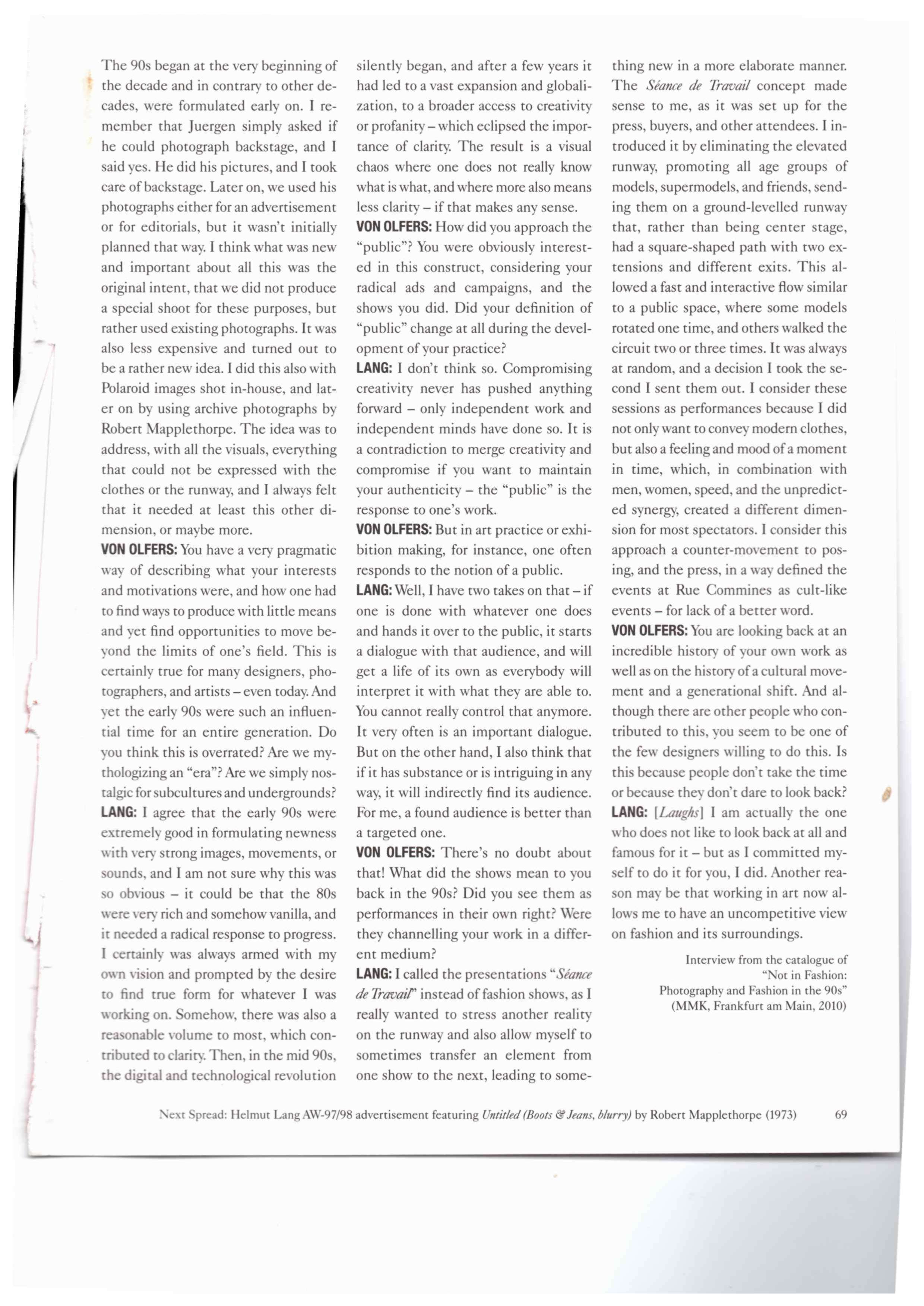 helmut lang 032c magazine - Image 28