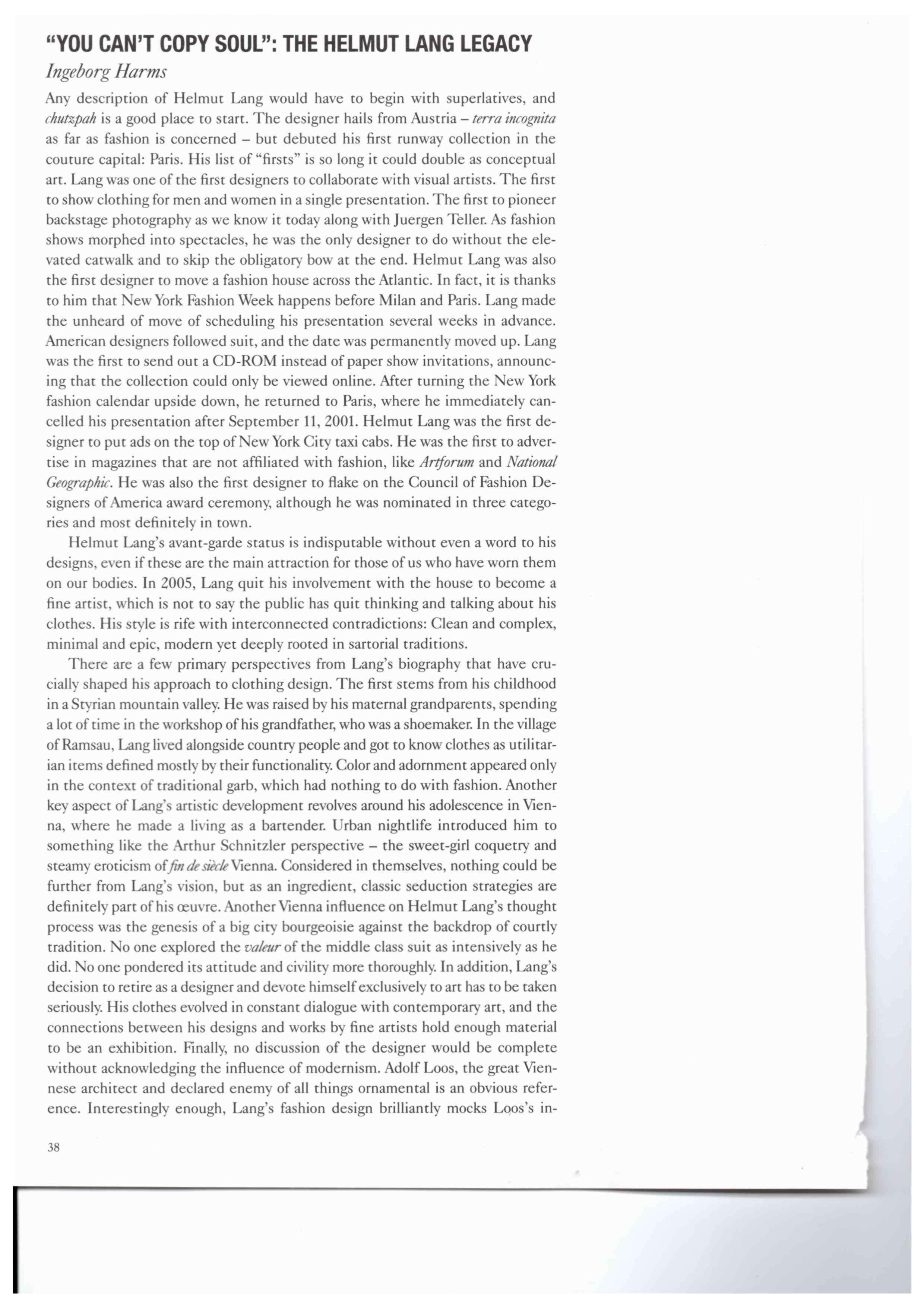 helmut lang 032c magazine - Image 23