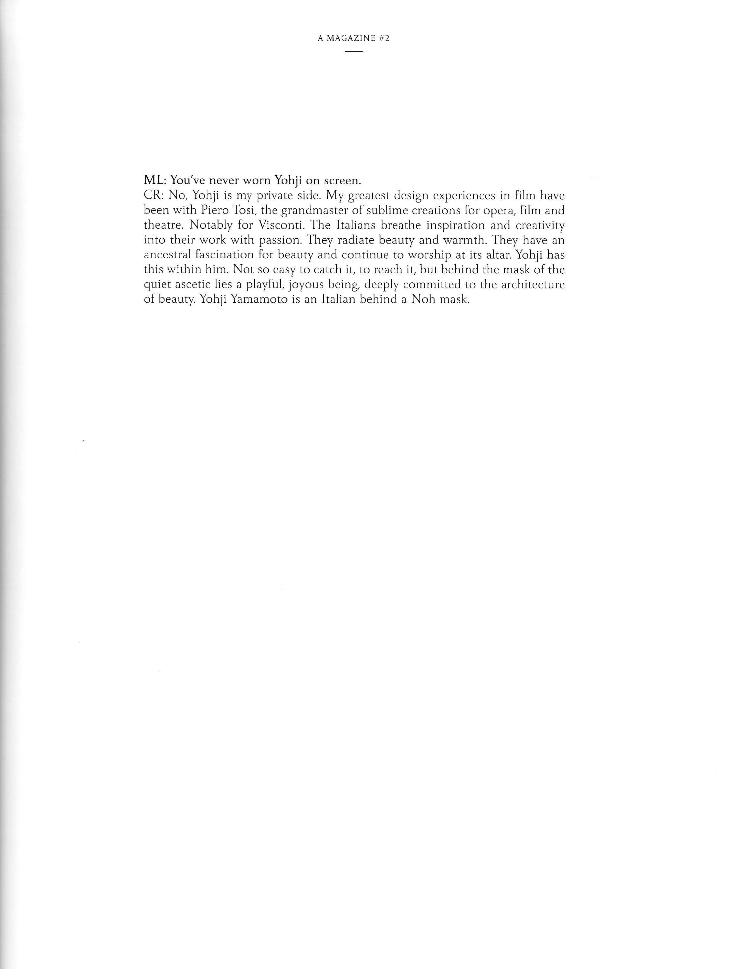 A Magazine Curated by Yohji Yamamoto - Image 39