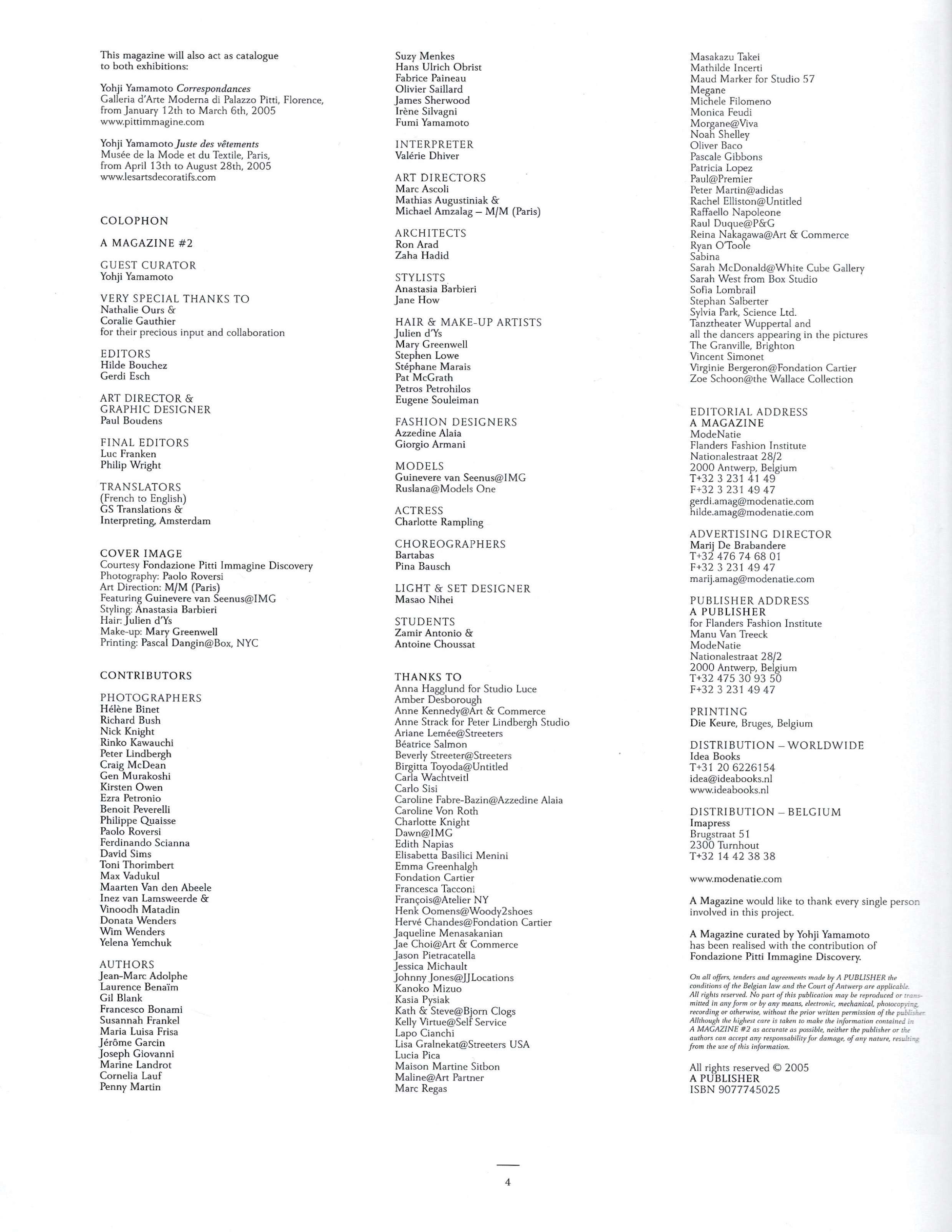 A Magazine Curated by Yohji Yamamoto - Image 19