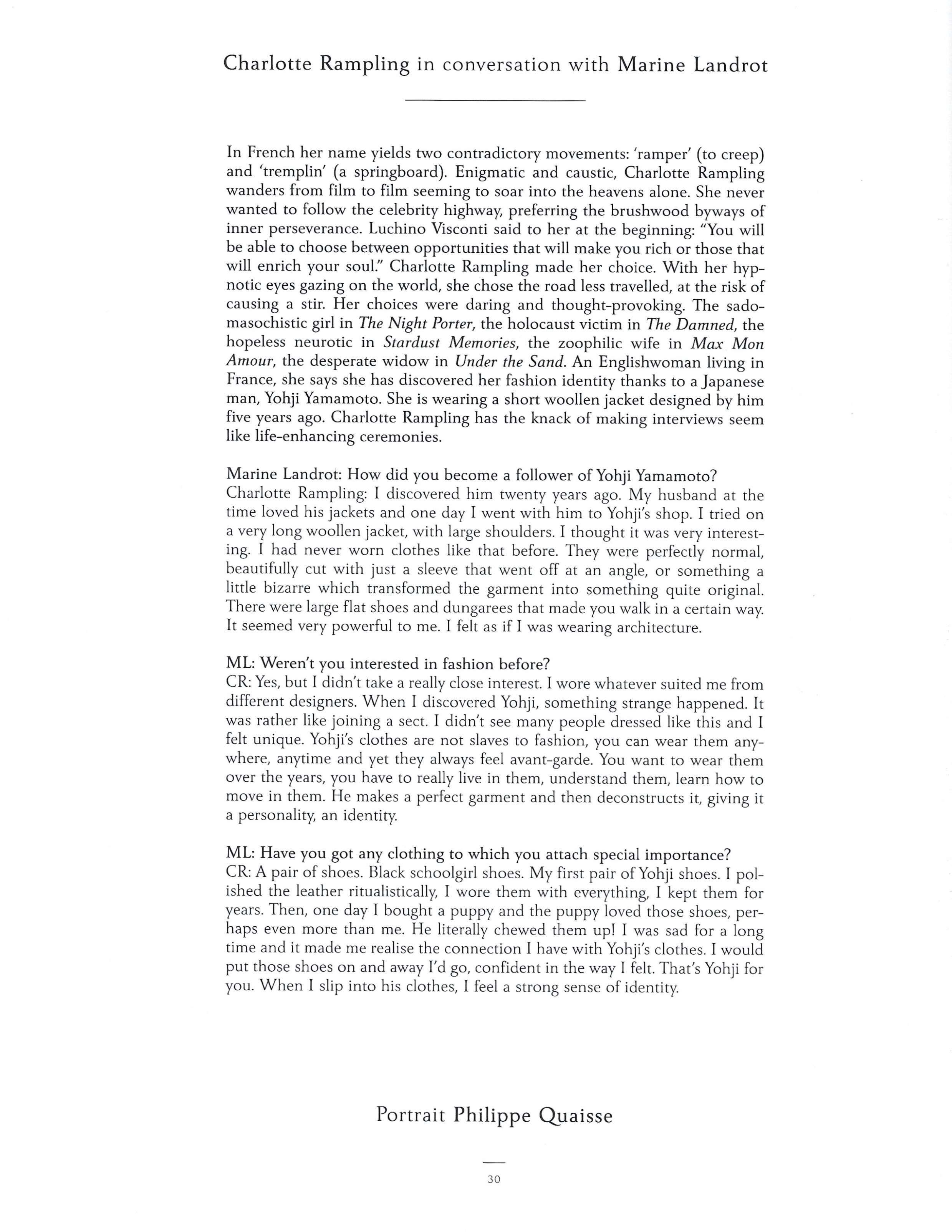 A Magazine Curated by Yohji Yamamoto - Image 36