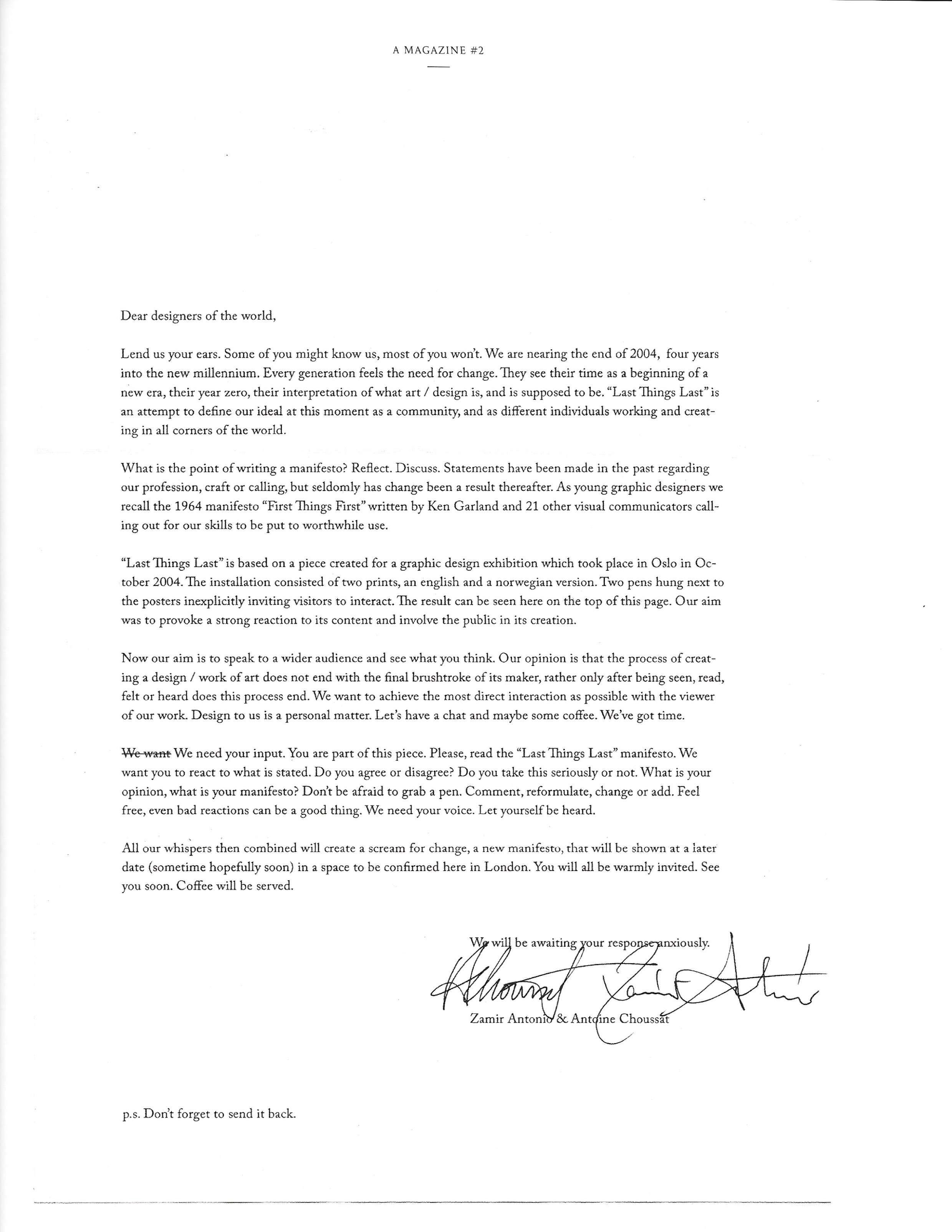 A Magazine Curated by Yohji Yamamoto - Image 84