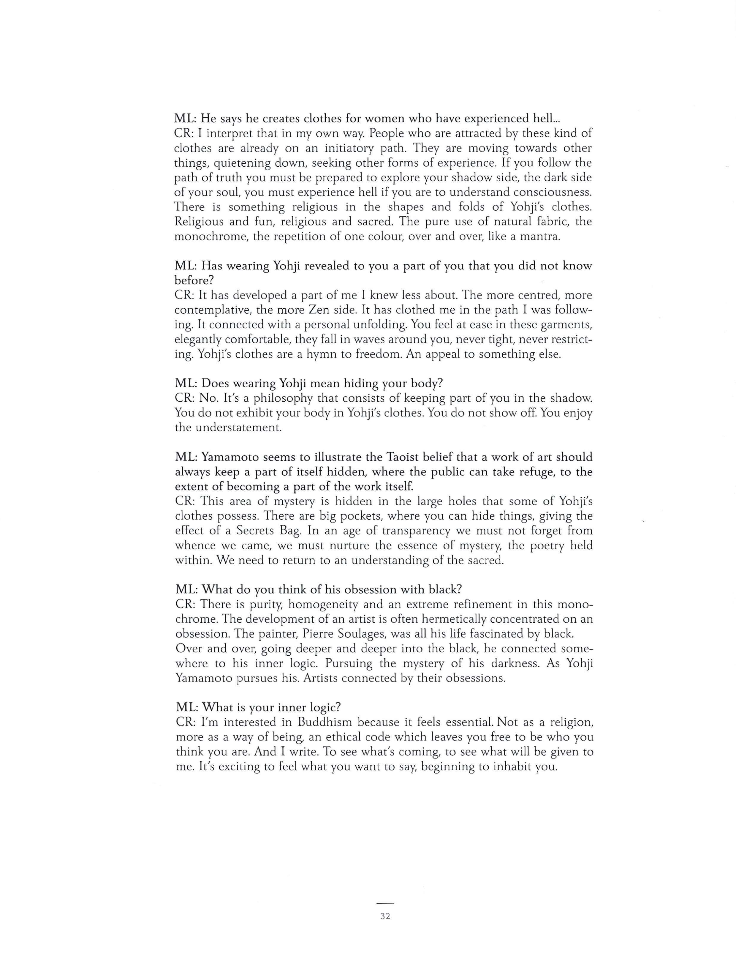 A Magazine Curated by Yohji Yamamoto - Image 38