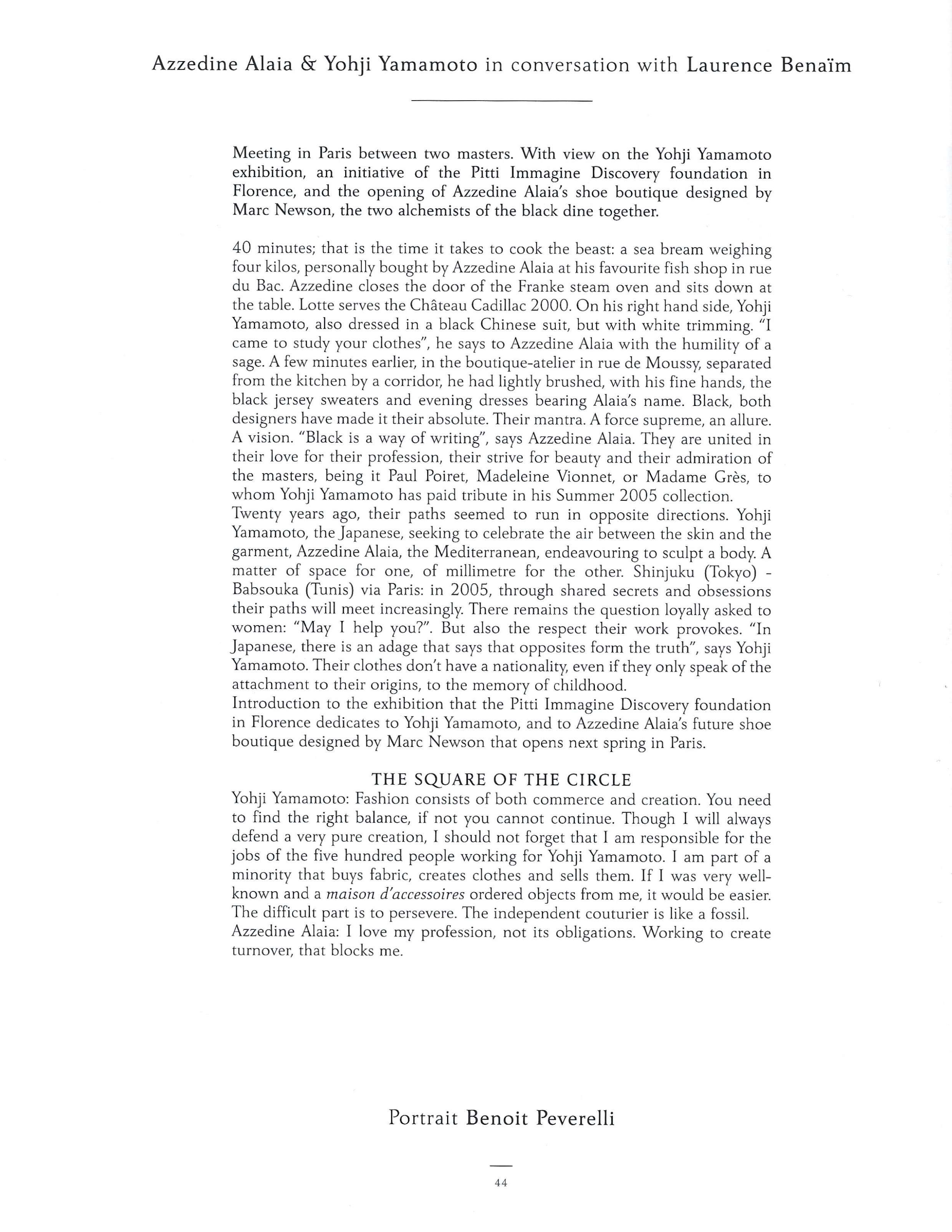 A Magazine Curated by Yohji Yamamoto - Image 47