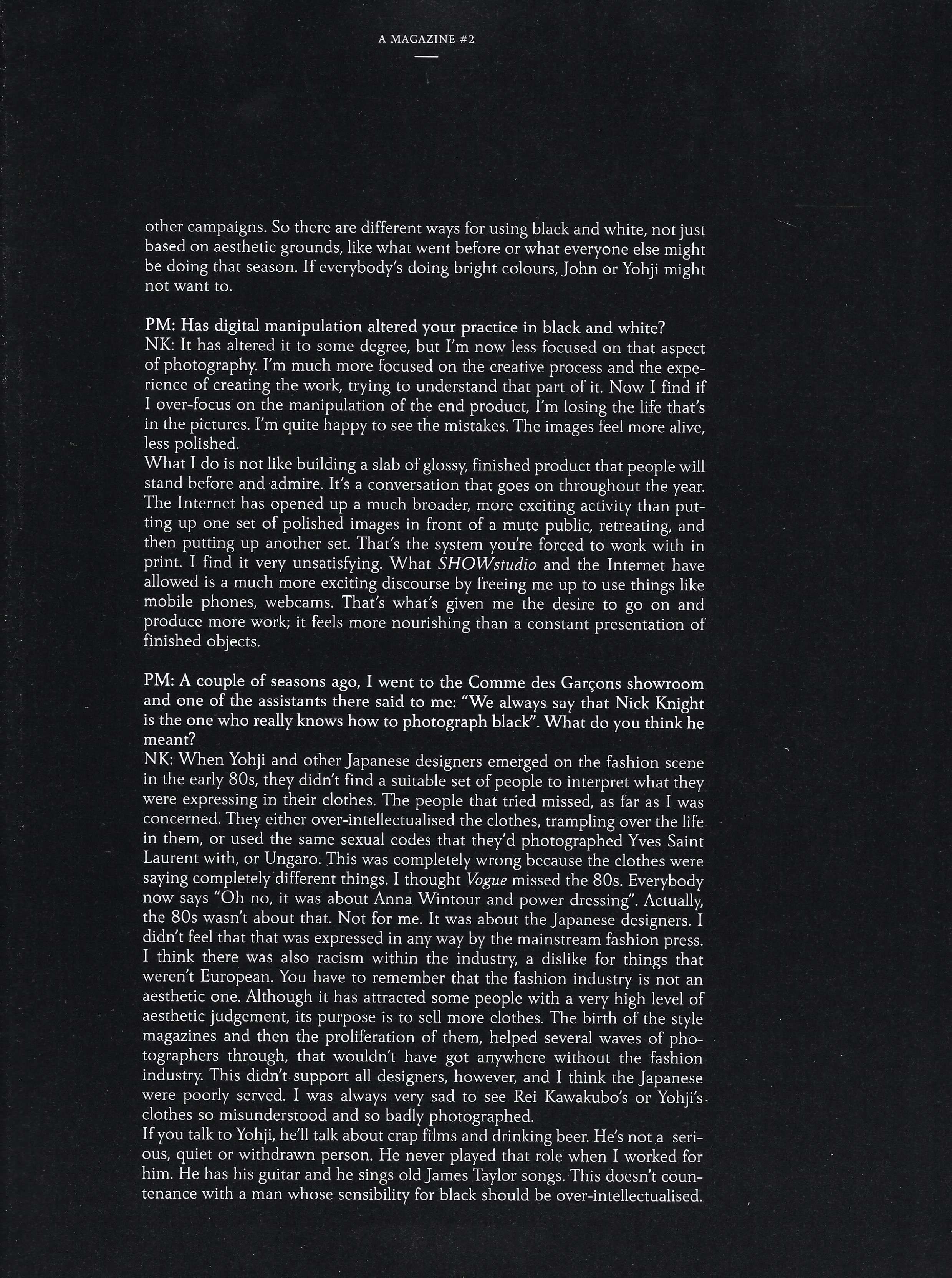 A Magazine Curated by Yohji Yamamoto - Image 79