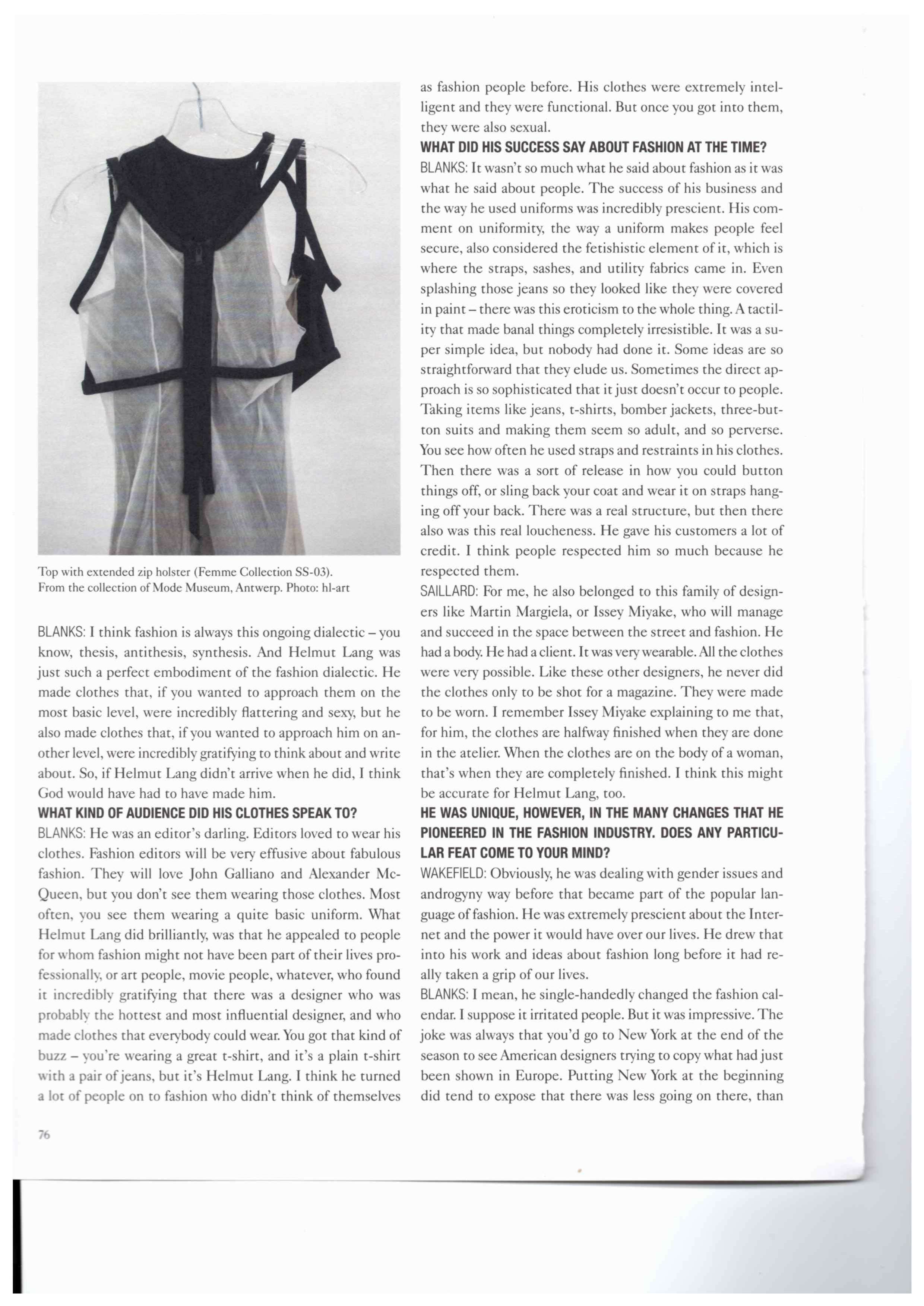 helmut lang 032c magazine - Image 36