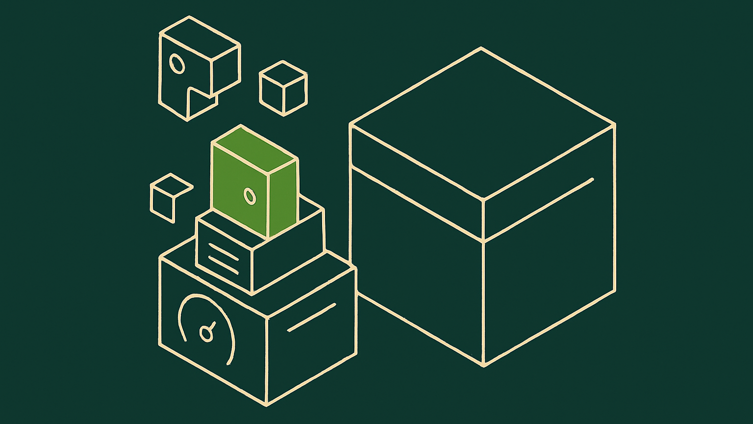 Abstract line illustration representing Custom AI vs Off-the-Shelf: Which Your Firm Actually Needs