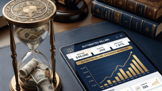 Abstract line illustration representing Legal Billing Automation: Eliminate Revenue Leakage, Save 20 Hours/Month