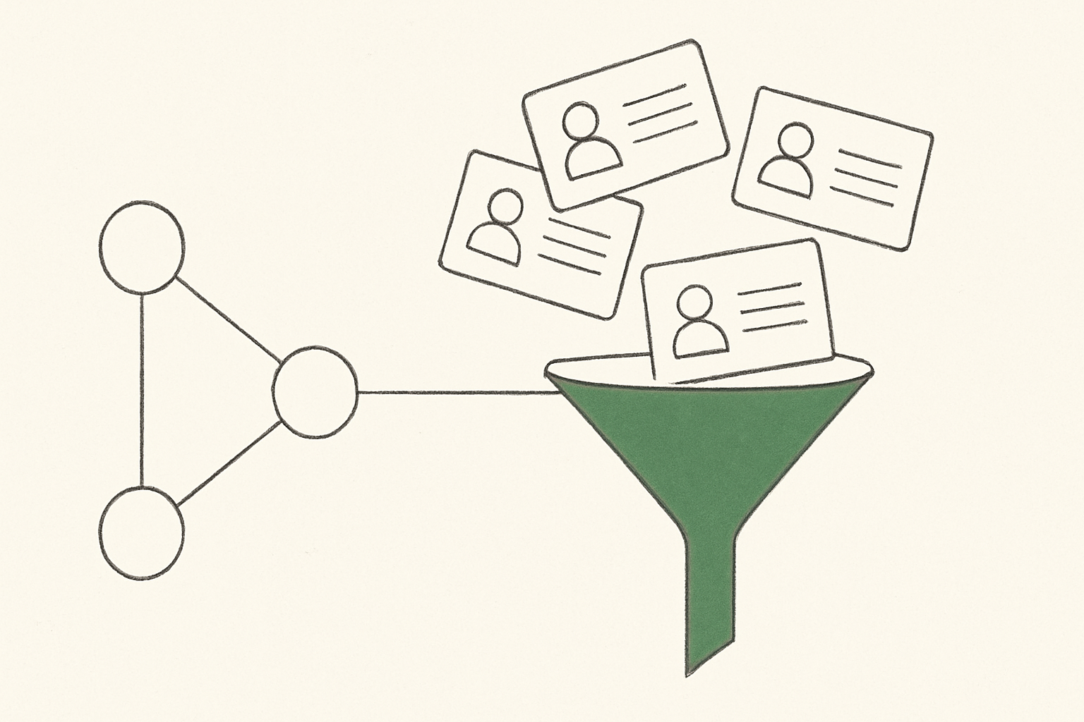 Abstract line illustration representing Is CRM Automation Worth It, or Just Another Layer?