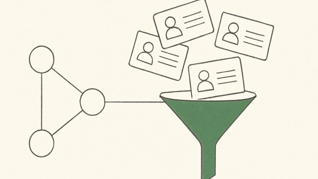Abstract line illustration representing Is CRM Automation Worth It, or Just Another Layer?