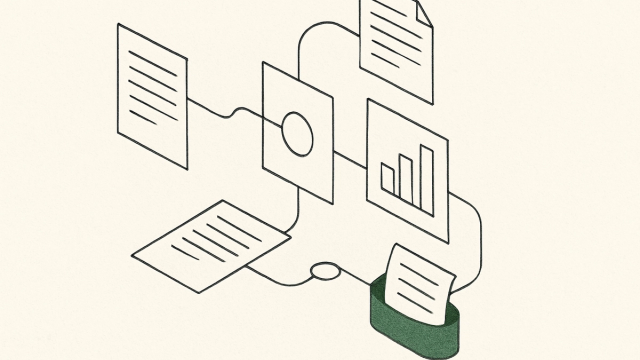 Abstract line illustration representing What Is Intelligent Automation, and Is It Different From RPA?