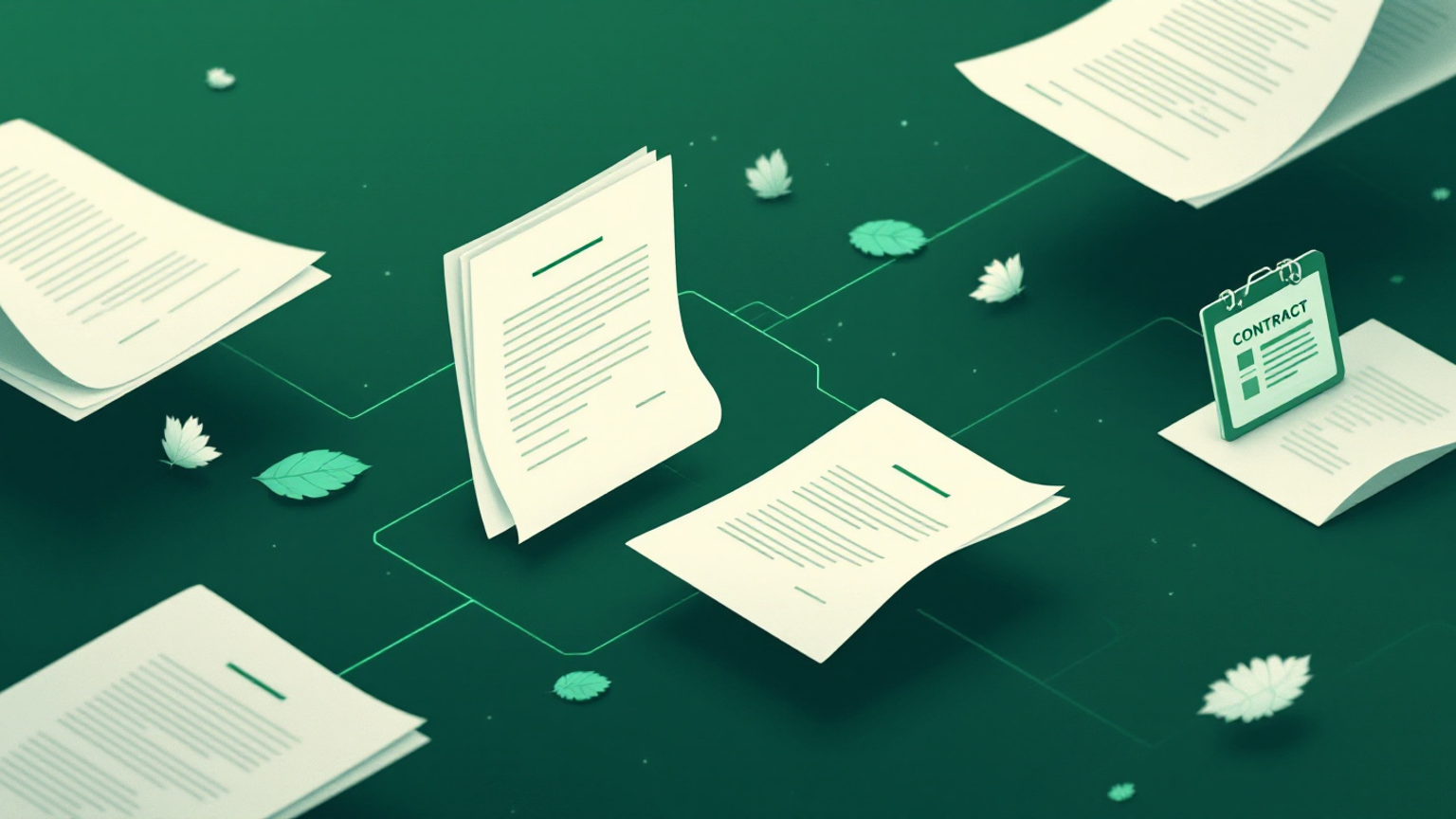 Abstract line illustration representing AI Agents for Law Firm Operations: Use Cases, ROI Benchmarks, and Implementation Guide (2025)