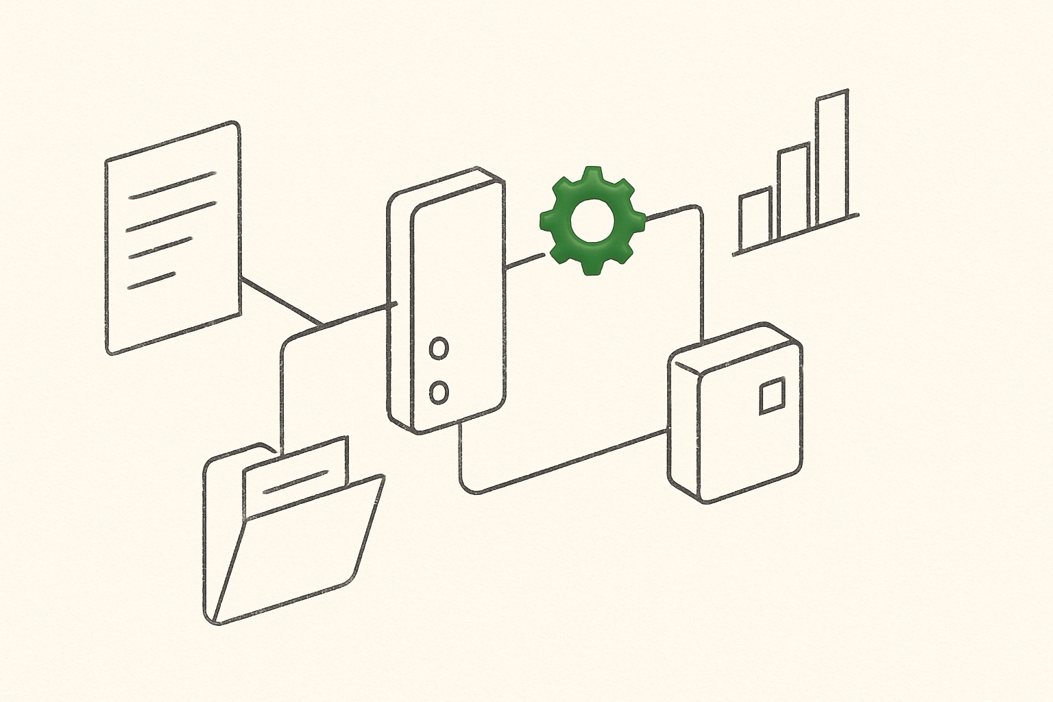 Abstract line illustration representing RAG as a Service: What Are You Actually Buying?