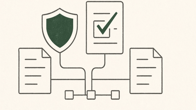 Abstract line illustration representing Cut Audit Prep Time 40% With AI Document Processing