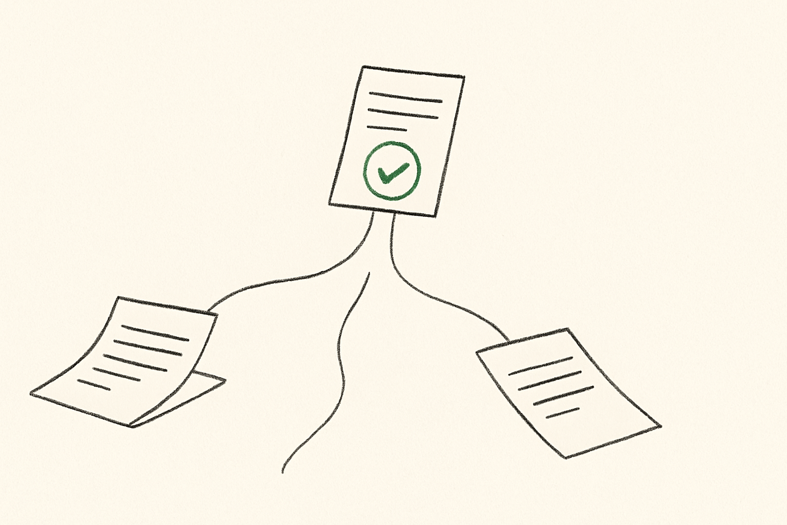 Abstract line illustration representing n8n Consultant, Freelancer or Agency: Which Should You Hire?