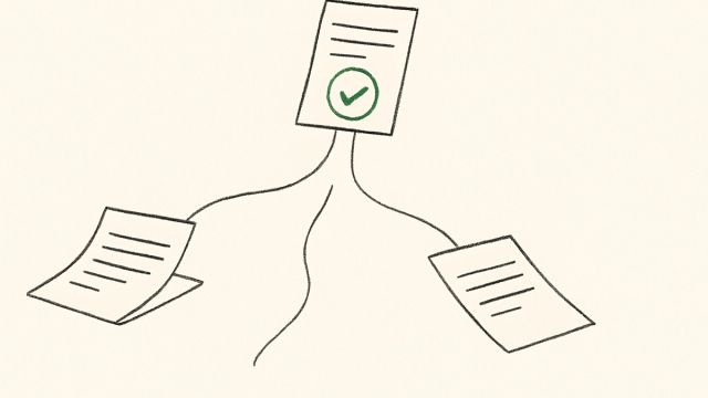 Abstract line illustration representing n8n Consultant, Freelancer or Agency: Which Should You Hire?