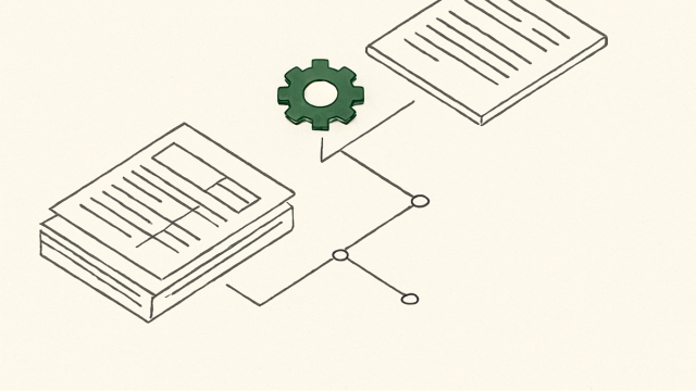 Abstract line illustration representing AI Workflows for Tax Season: Scale Without Hiring
