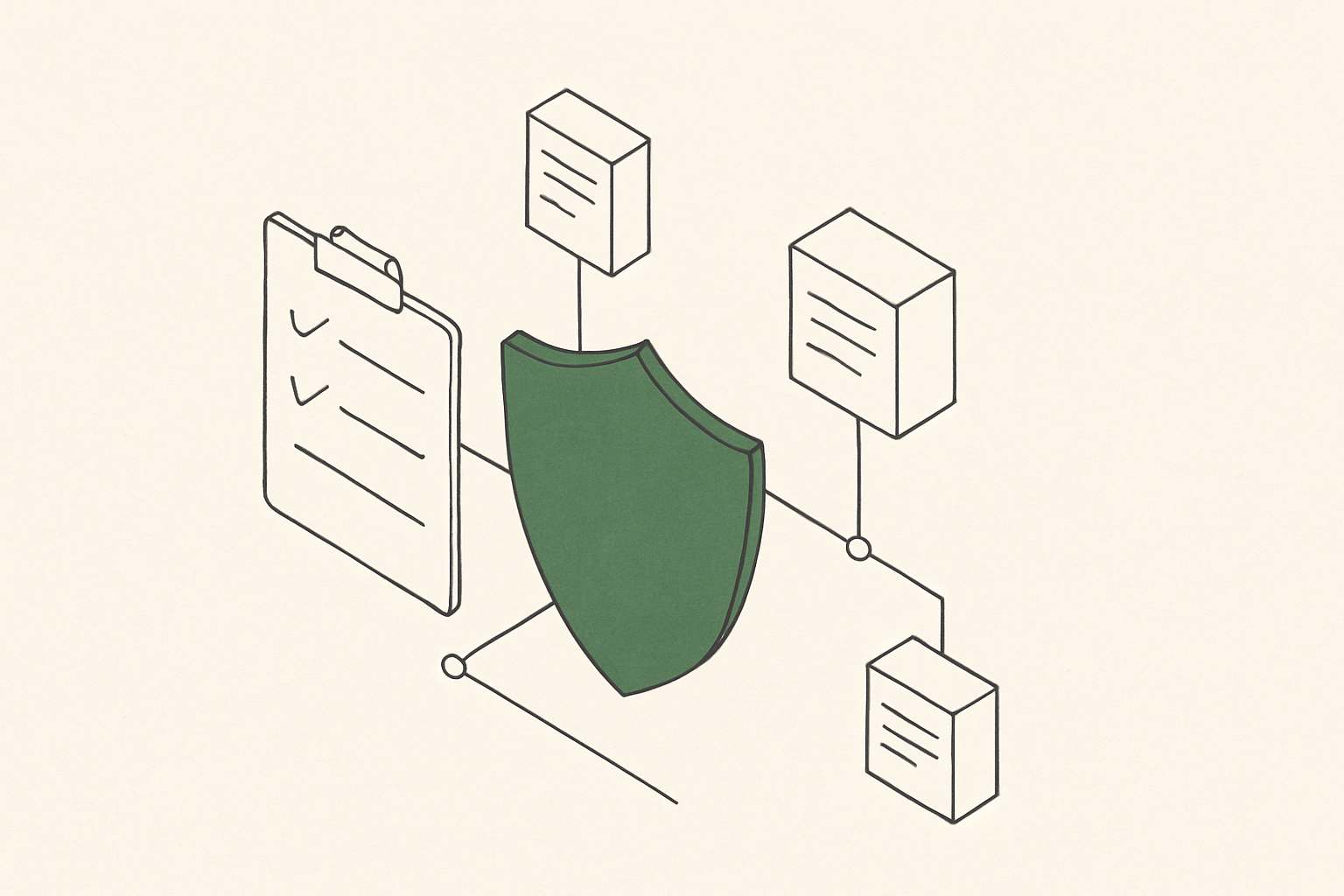 Abstract line illustration representing ADV Form Automation: How RIAs Can Eliminate Compliance Waste