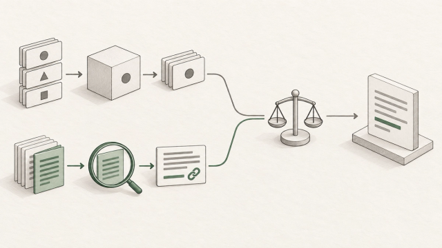 Abstract line illustration representing Fine-Tuning vs RAG: Which One Does Your Business Need?
