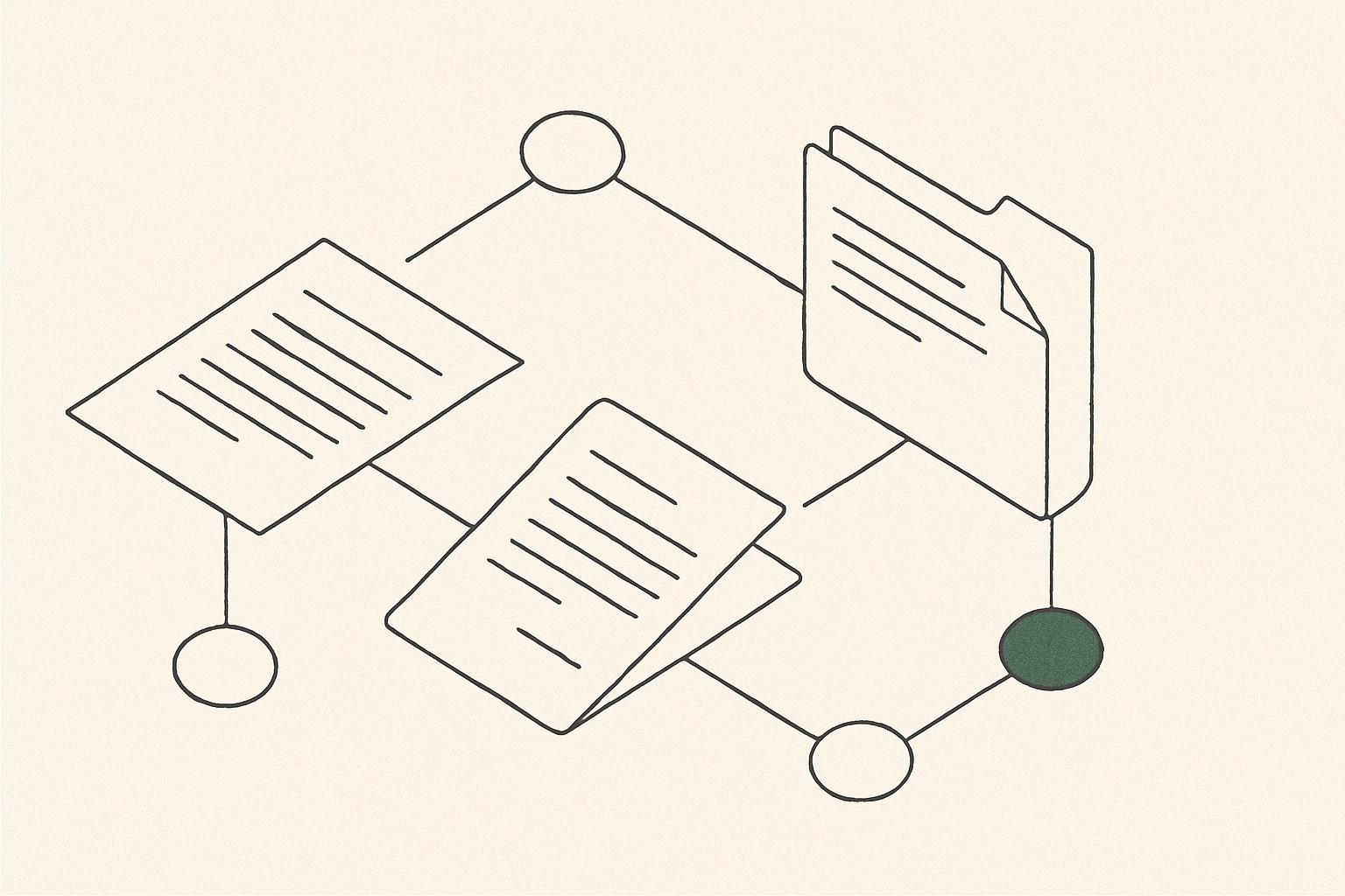 Abstract line illustration representing AI Contract Lifecycle Management: Where Does It Actually Help?