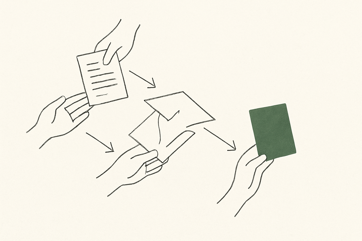 Abstract line illustration representing How Does CRM Workflow Automation Actually Work, Step by Step?