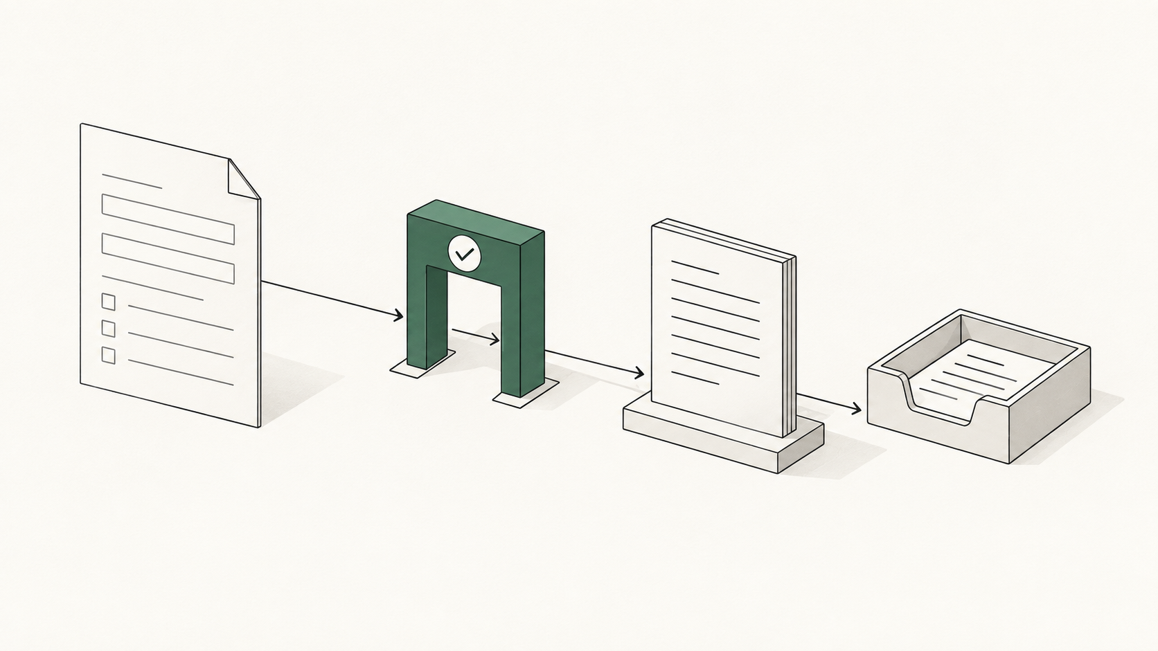 Abstract line illustration representing AI Form Builder: What to Choose Before You Automate Intake