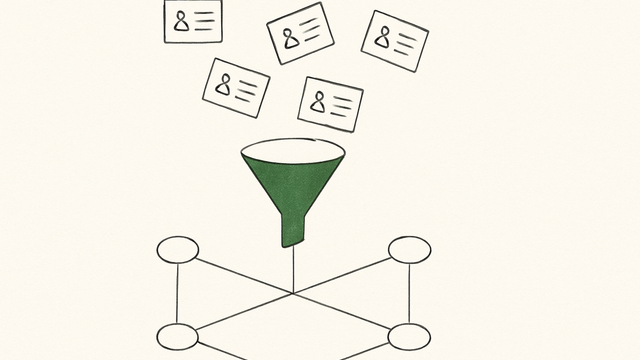 Abstract line illustration representing What Actually Integrates With Airtable for a Real Working CRM?
