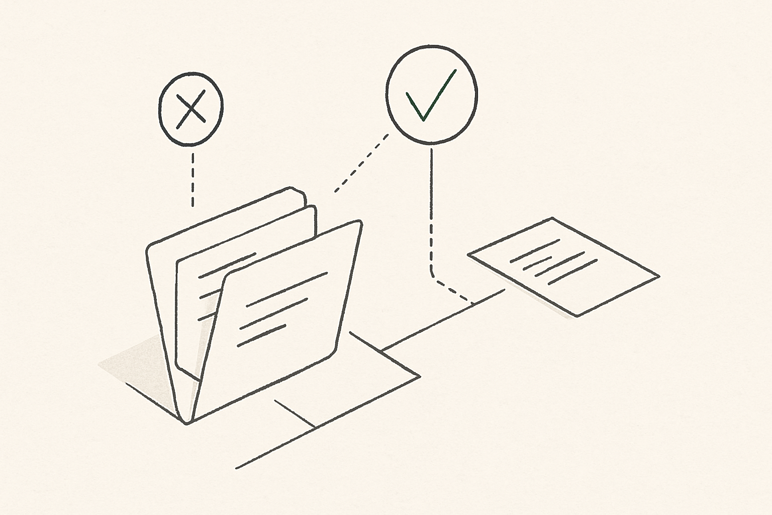 Abstract line illustration representing Law Firm Conflict Check Automation: ROI and Risk (2026)