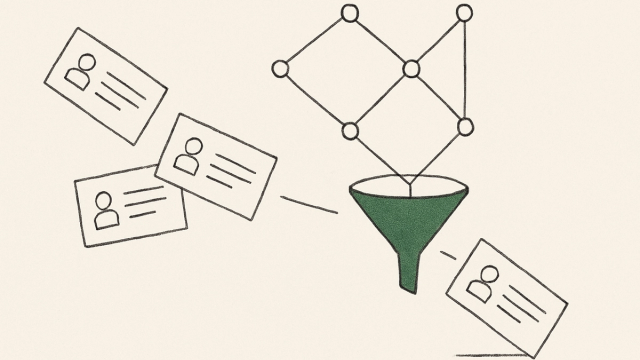 Abstract line illustration representing Does CRM Marketing Automation Fix Bad Leads?