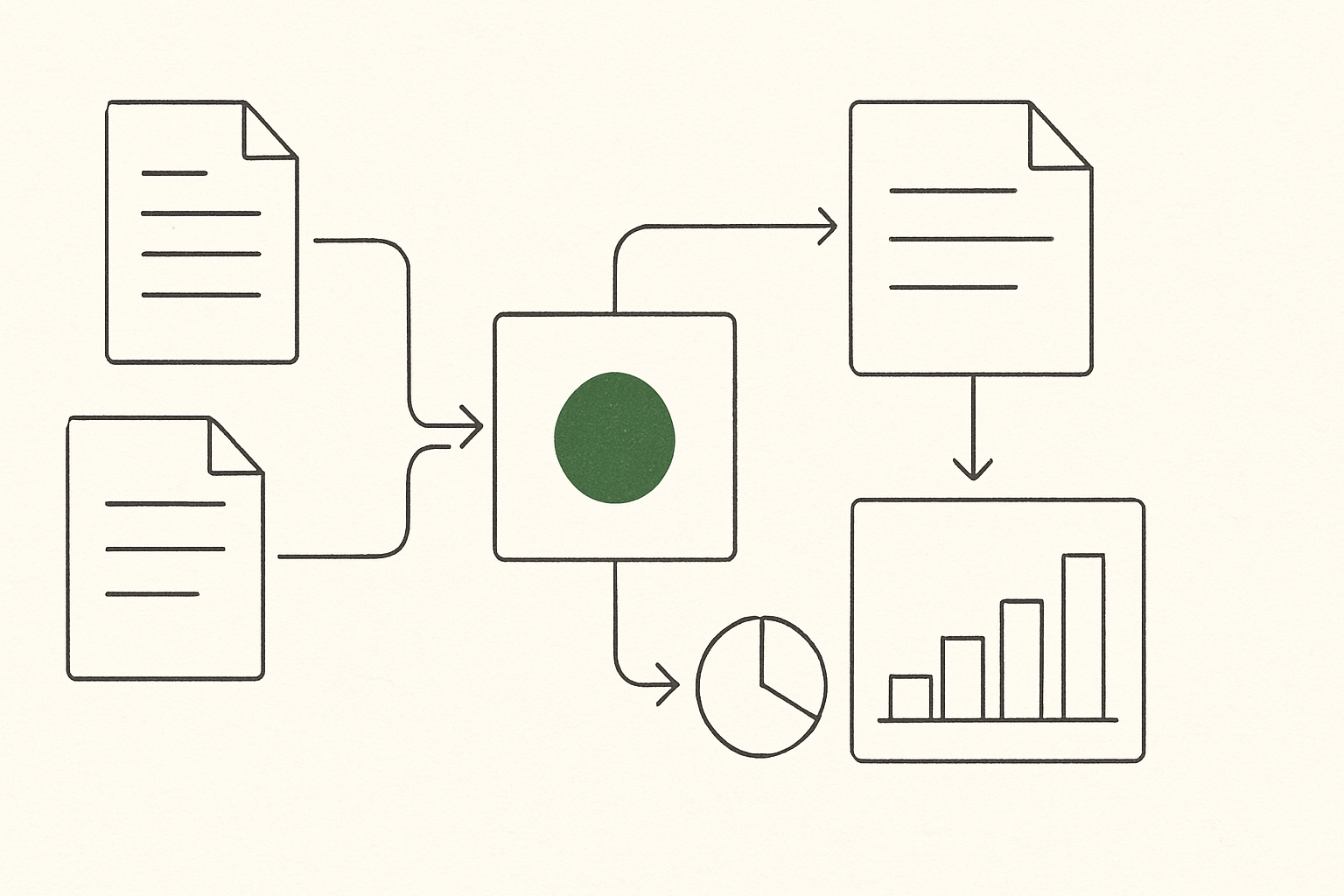 Abstract line illustration representing Is B2B Marketing Automation Worth It Before Clean Data?