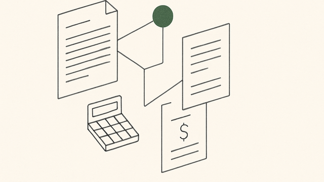 Abstract line illustration representing Cross-Document Data Mismatches: The Tax-Season Problem Most Intake Tools Never Check For