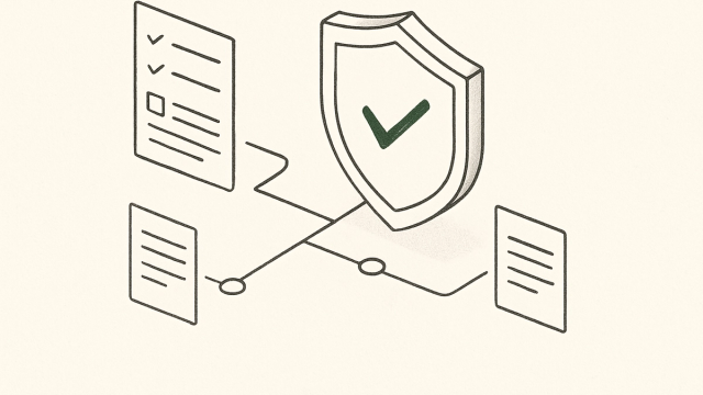 Abstract line illustration representing Document Automation Tools for Regulated Industries: Compliance & Speed