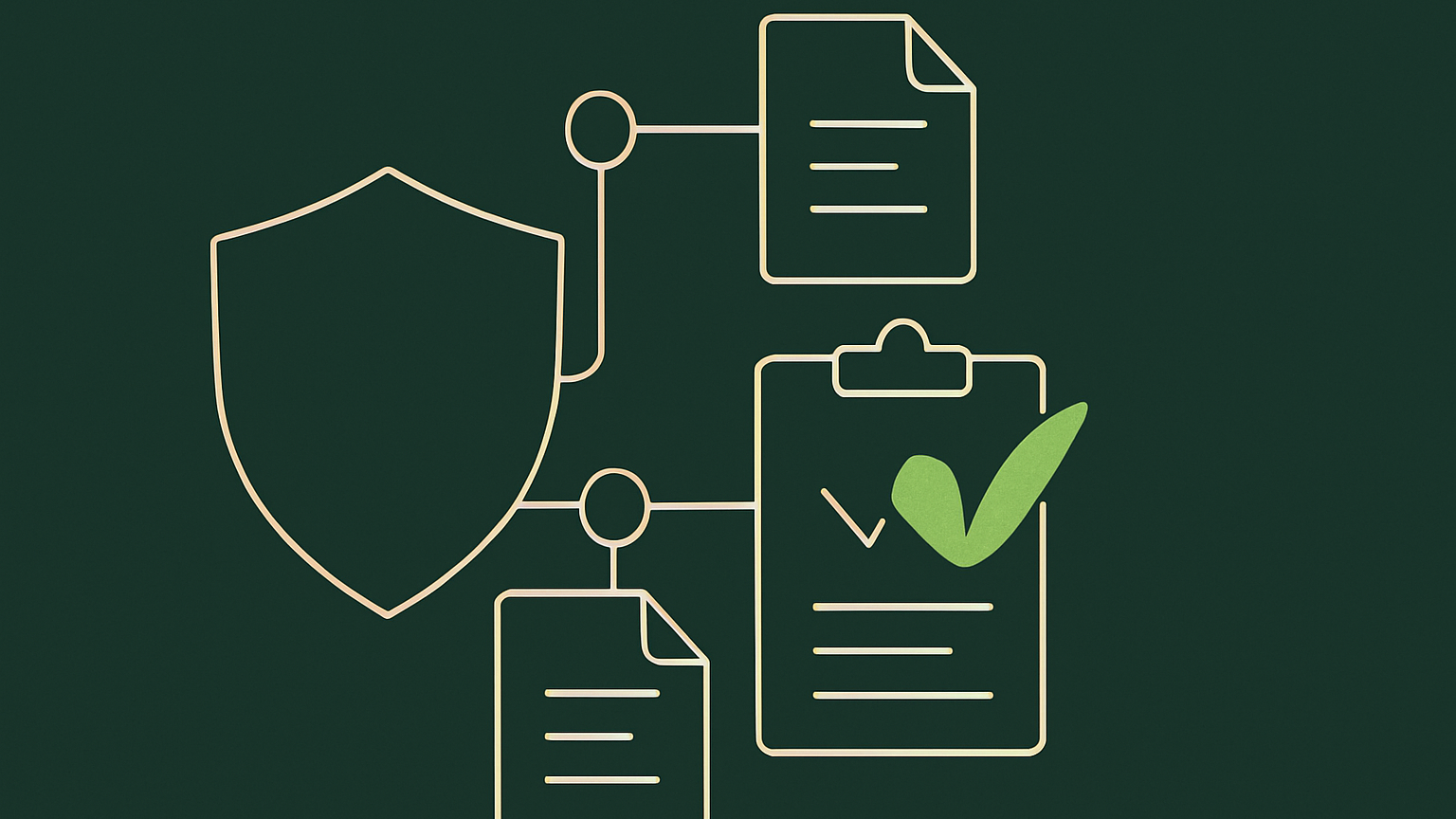 Abstract line illustration representing How to Choose an AI Automation Agency for Regulated Industries