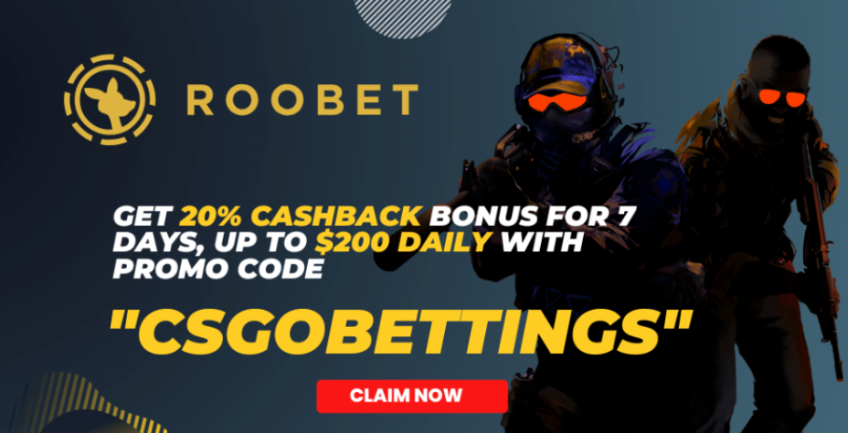 Use Roobet Promo Code “CSGOBETTINGS” Today and Enjoy 20% Cashback Up to $1400
