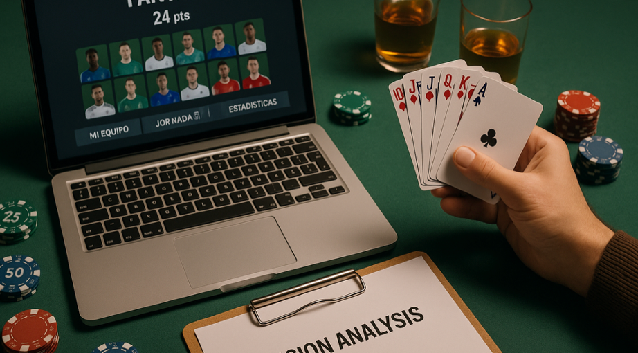 Decision Analysis in Casino-Themed Fantasy Leagues