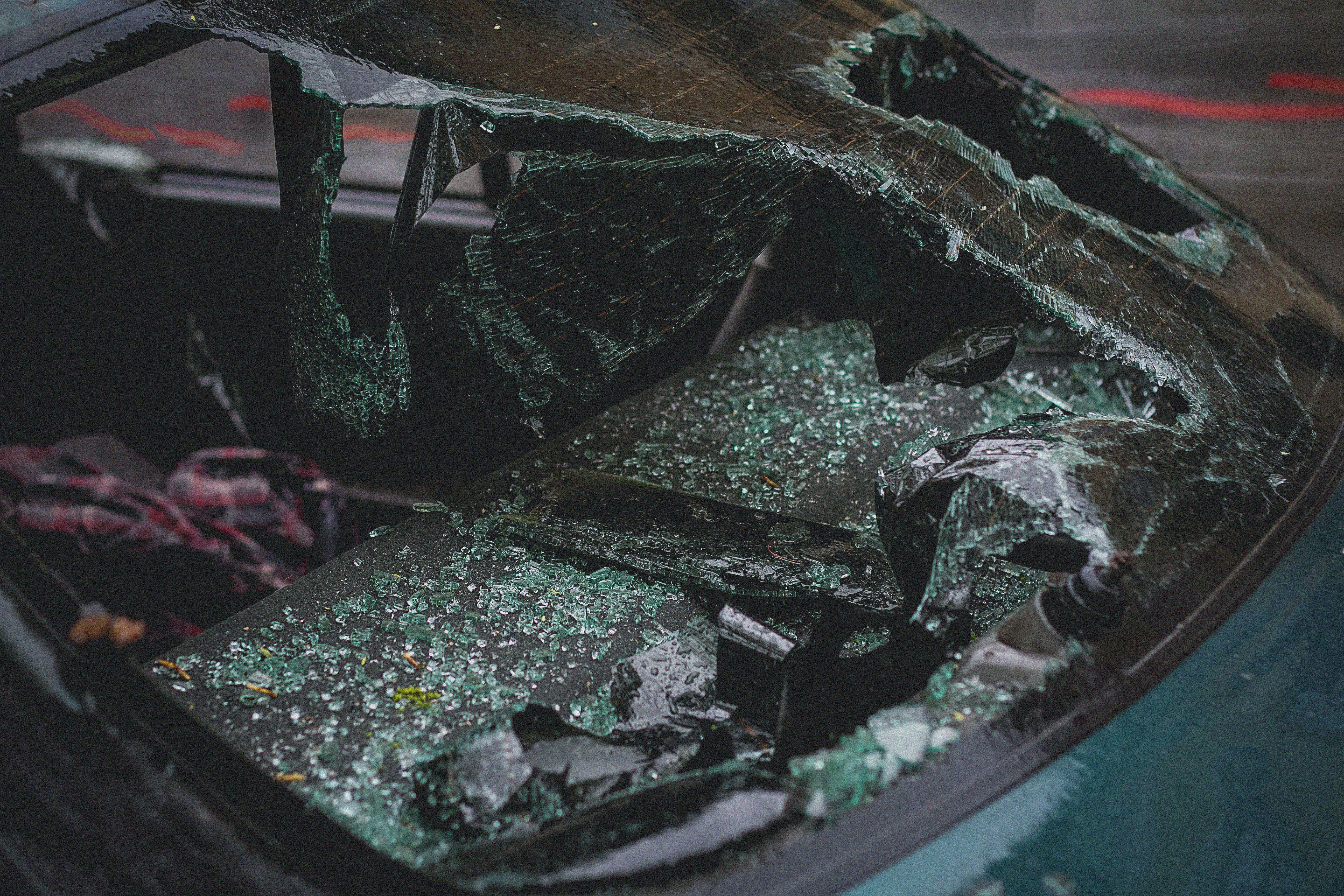 Car drives into storefront
