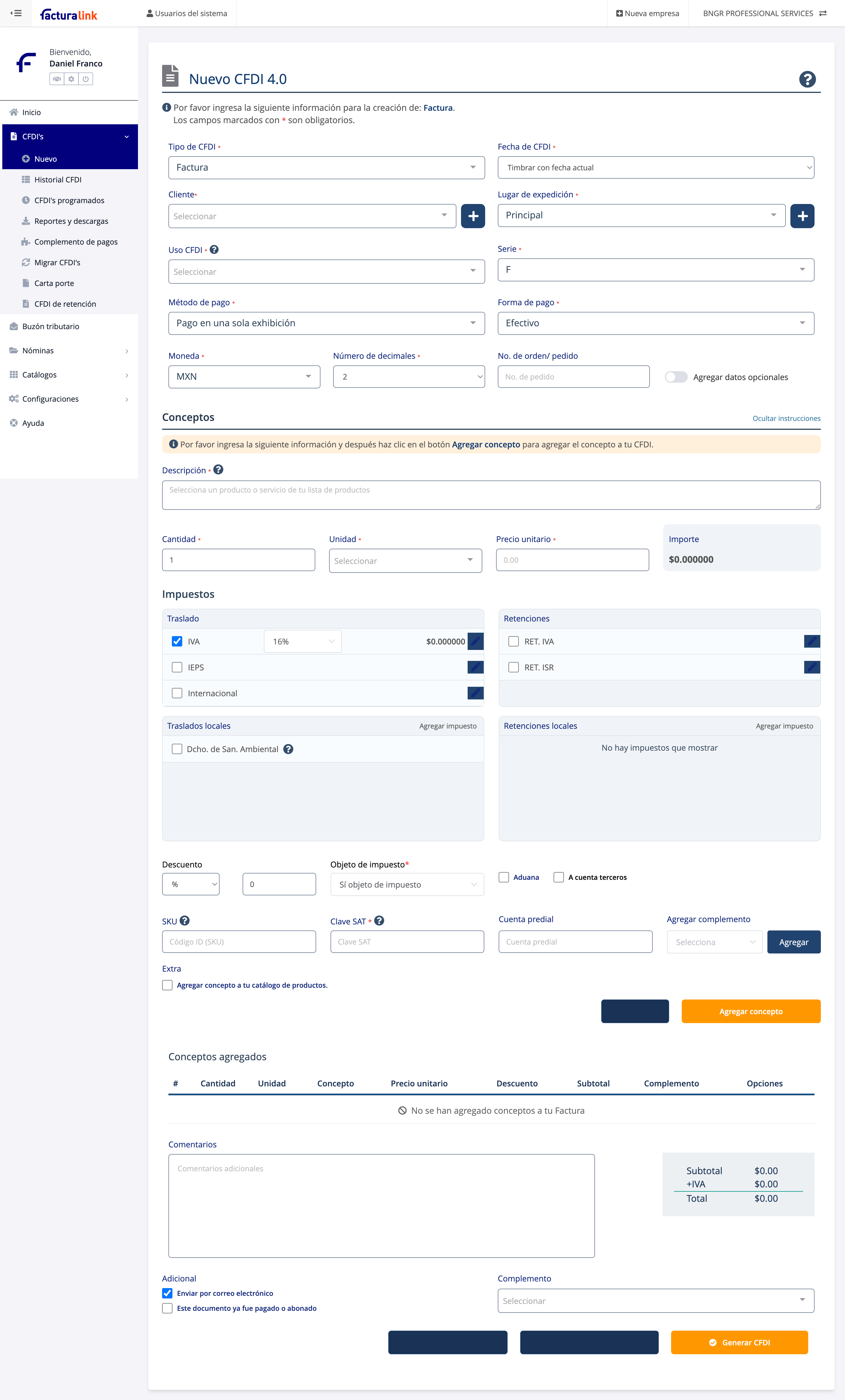 Características clave