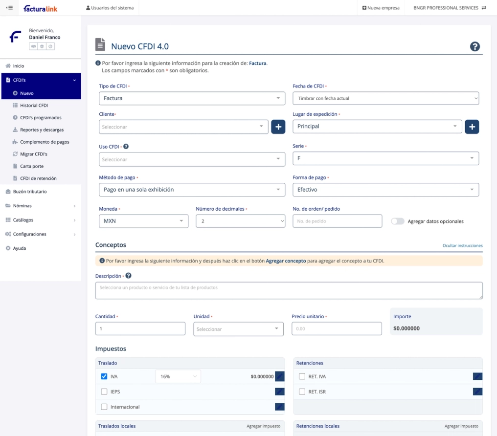 Características clave
