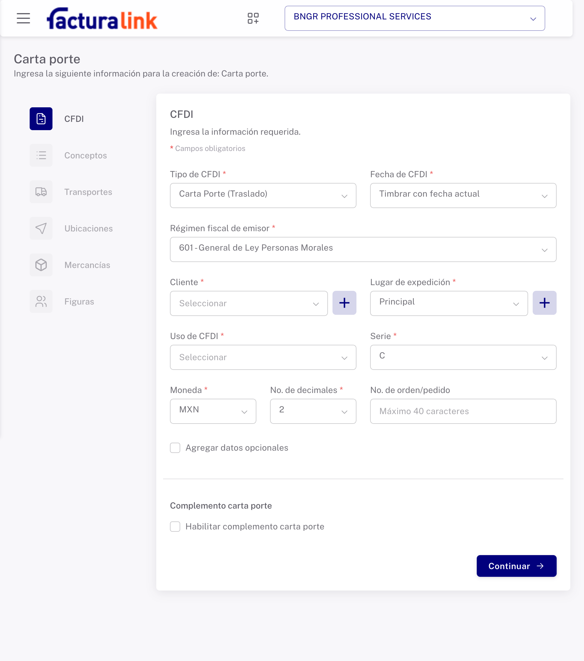 Características clave