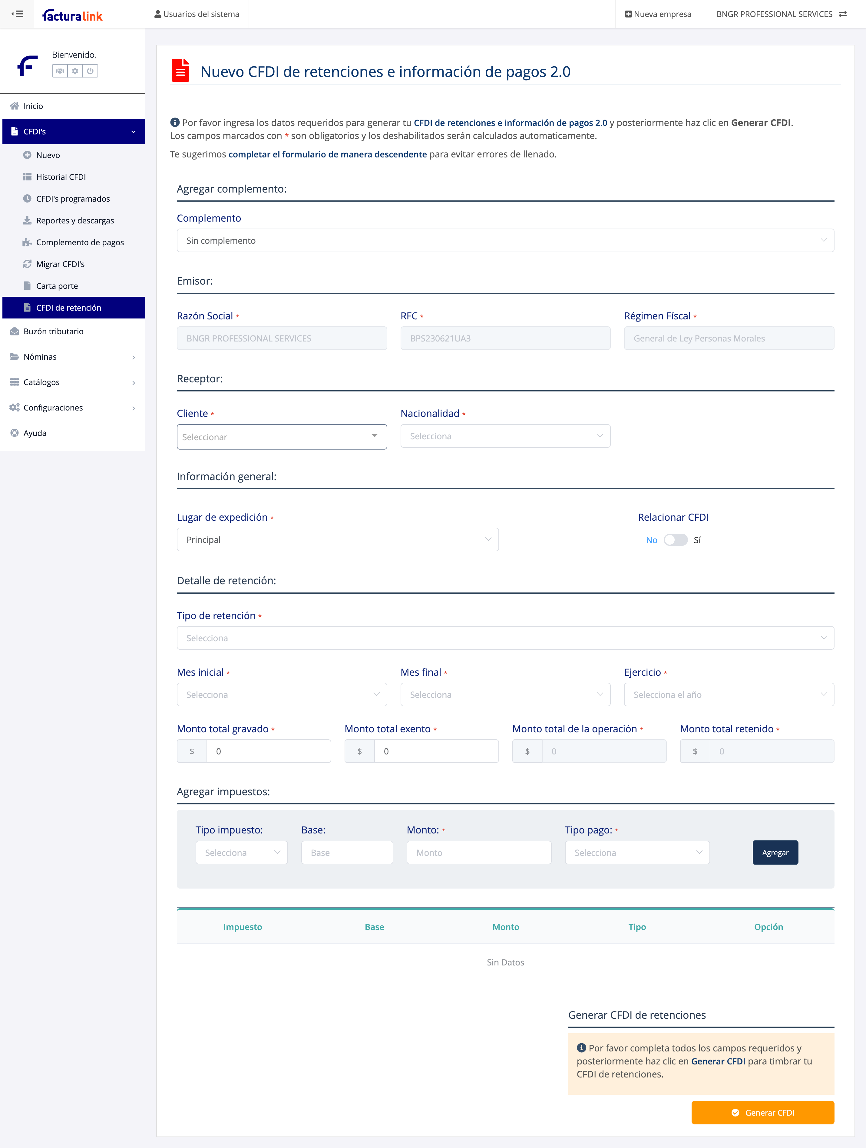 Características clave