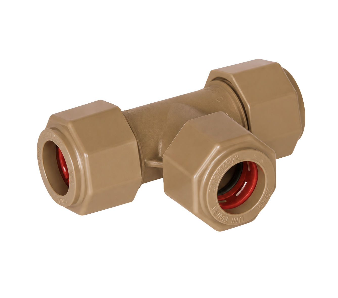 Tee CxCxC 22mm