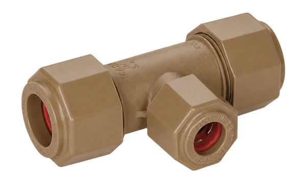 Tee CxCxF 1/2" x 15mm (Reducing)