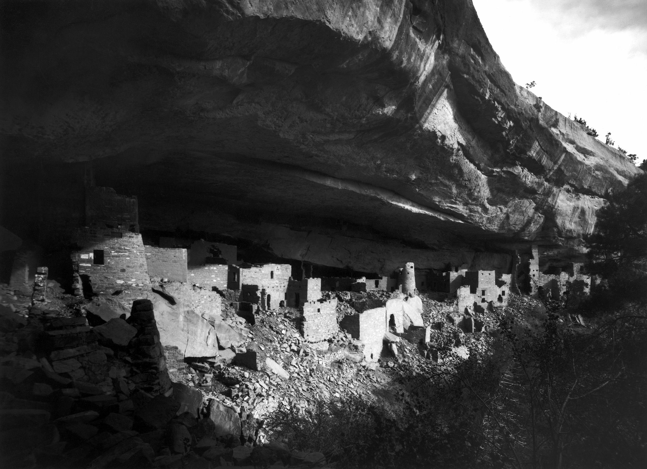 An 1891 photograph of Cliff Palace by Gustaf Nordenskiold.