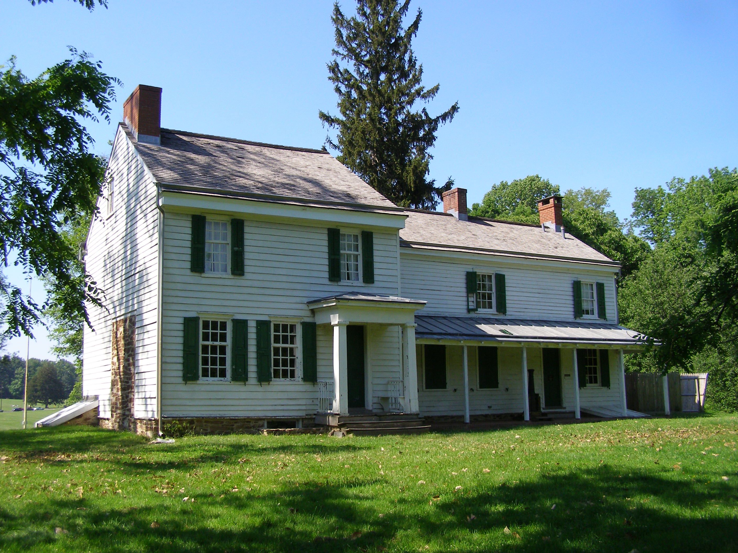 The Thomas Clarke House on Princeton Battlefield, where General Hugh Mercer died.
